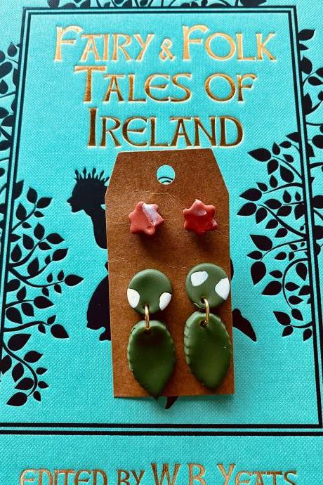 Plant Lady Clay Earring Set